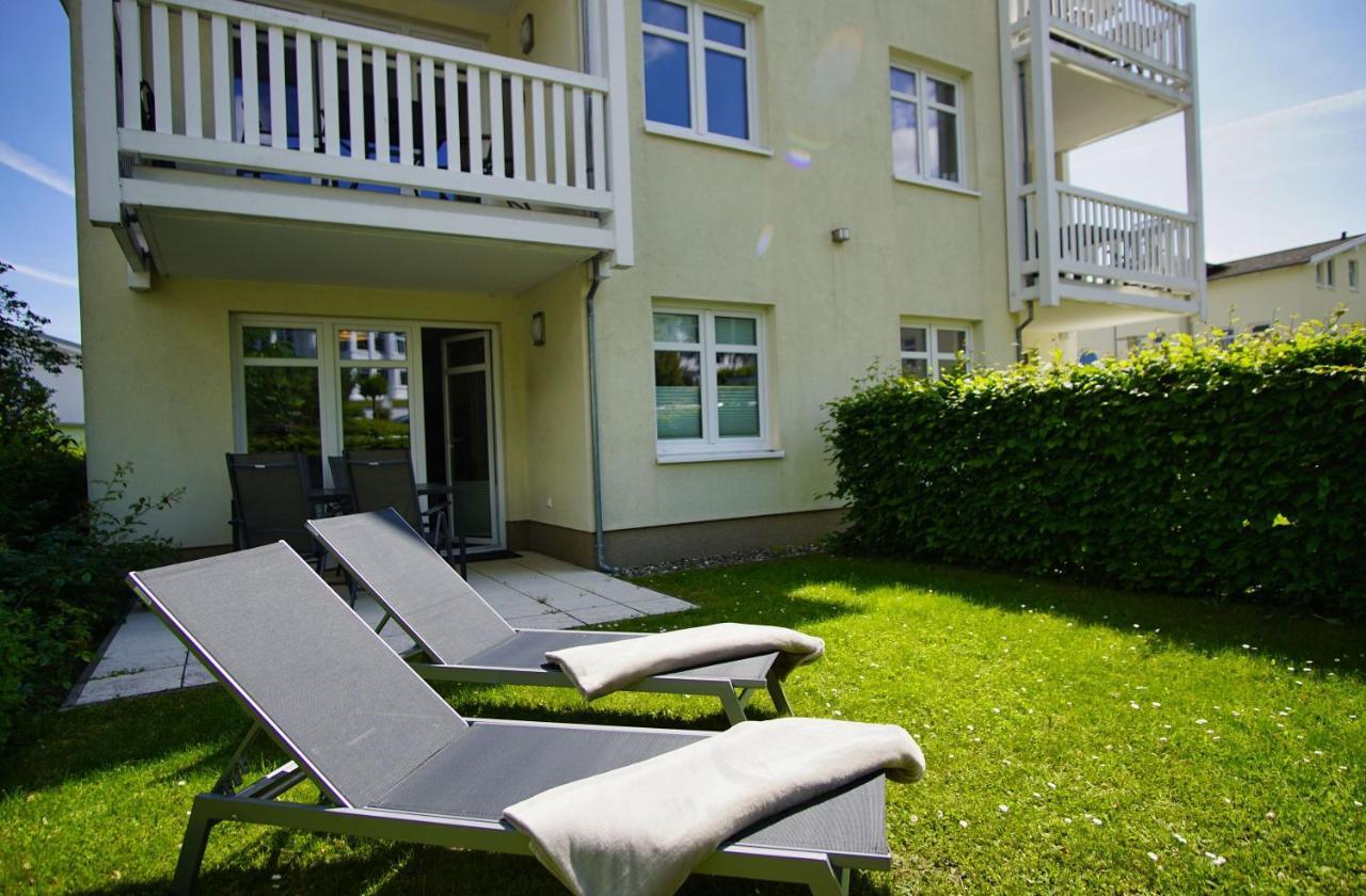 Terrasse, Gratis Nutzung Vom Ahoi Erlebnisbad Und Sauna In Sellin - Meeresblick Fewo 77 奥斯特巴德·哥伦 外观 照片